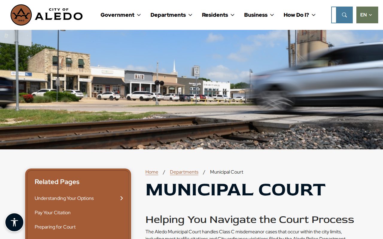 Parker County warrant records: Aledo Municipal Court citation and FTA instructions